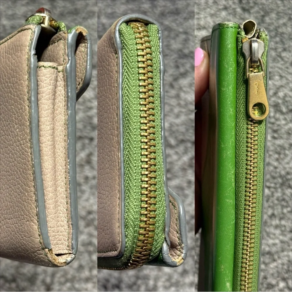 Chloe colorblock leather long wallet - Picture 3 of 15